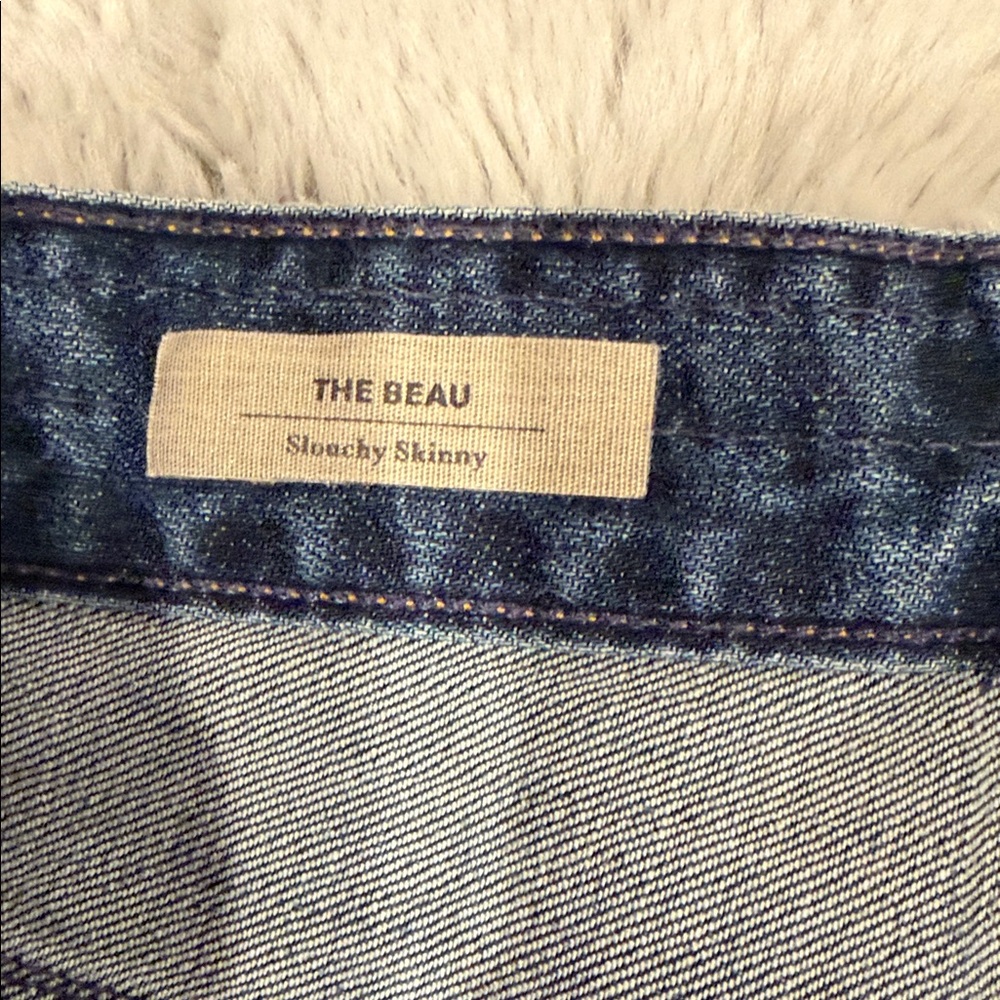 AG Adriano Goldschmied Beau Slouchy Skinny High Rise Jeans Dark Wash 30 - Picture 9 of 13